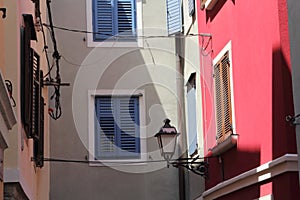 Historic architecture of Piran, Slovenia.