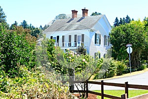 Historic architecture in Steilacoom town. Washington state