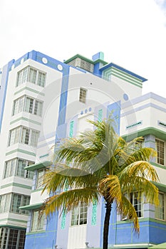 Historic art deco architecture south beach miami