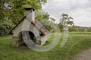 Historic backery near a castle