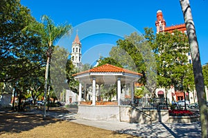 Plaza de la Constitucion, St. Augustine, Florida, USA photo