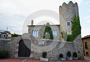 Historic Begur Castle tower. Girona, Spain