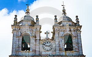 historic bell towers and clock