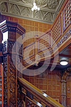 Bletchley Park Vintage wooden staircase photo
