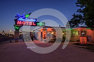 Historic Blue Swallow Motel in Tucumcari, New Mexico