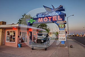 Historic Blue Swallow Motel in Tucumcari, New Mexico