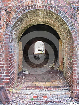 Historic Brick Beehive Dome Kiln Inside and Doors Decatur Alabama