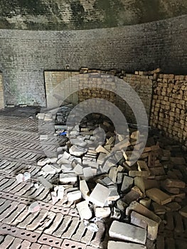 Historic Brick Beehive Kiln Decatur Alabama - This is the Interior of Kiln photo