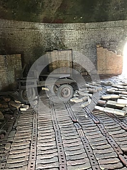 Historic Brick Beehive Kiln Decatur Alabama - This is the Interior of Kiln photo