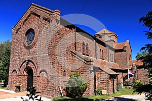 Historic Brick Saint Ninians Church at Anvil Hall Wedding Venue in Gretna Green, Scotland