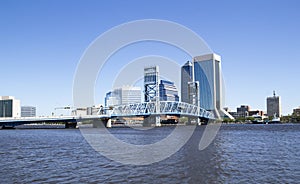 Historic bridge leading to Downtown Jacksonville Florida