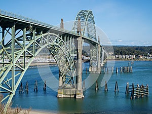 Historic bridge at Newport, Oregon