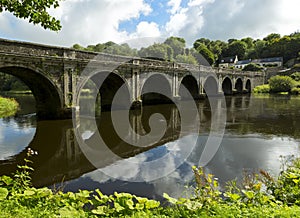 Historic Bridge over the River Nore near Inistioge, Ireland.