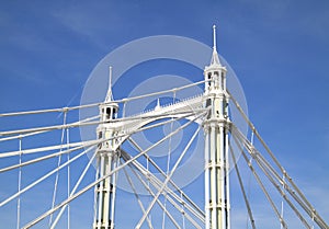 Historic bridge towers