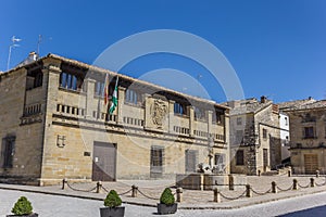 Historic building Antigua Carniceria in the center of Baeza photo