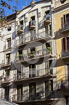 Historic Building in Barcelona on la Rambla