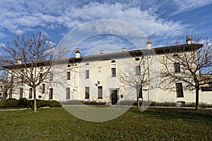 Historic building in the Bicocca quarter, Milan photo