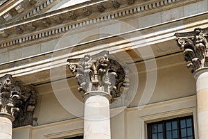 Historic building detail ,column, pillar, capital