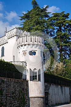 Historic building at FIno Mornasco, Como, Italy photo