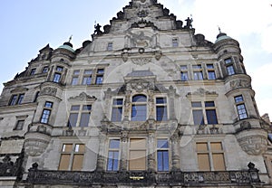 Historic Building -Georgenbau from Dresden in Germany