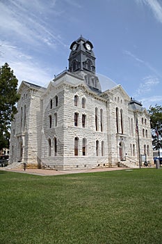 Historic building Granbury courthouse view