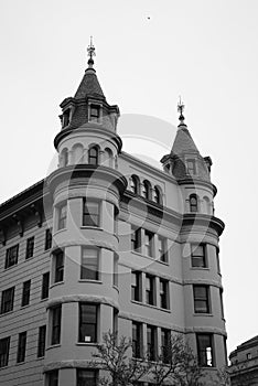 Historic building at Indiana Plaza, in downtown Washington, DC