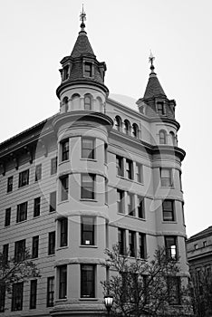 Historic building at Indiana Plaza, in downtown Washington, DC