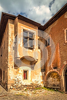 Historic building in Kremnica, important medieval mining town, S