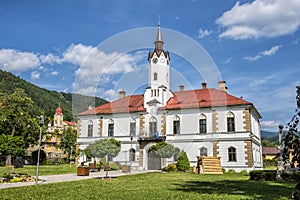 Historic building of municipal office, Lubietova, Slovakia