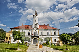 Historic building of municipal office, Lubietova, Slovakia