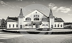 Historic building of national stud farm, Topolcianky, colorless