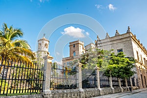 Historic building in old Havana Cuba in a beautiful day with lovely sky photo