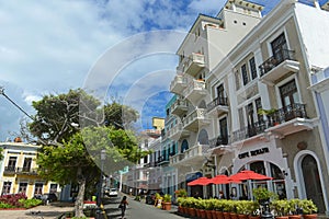 Historic building in Old San Juan, Puerto Rico