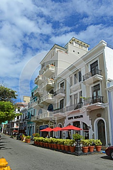 Historic building in Old San Juan, Puerto Rico