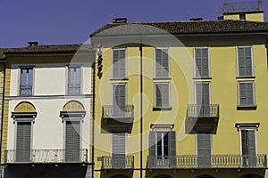 Historic building in Piazza della Vittoria at Lodi