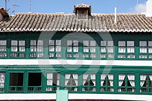 Historic building on Plaza Mayor - Almagro Spain photo