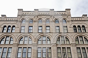 Historic building of richardsonian romanesque style in milwaukee