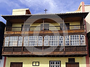 Historic building in Santa Cruz de la Palma. Spain.