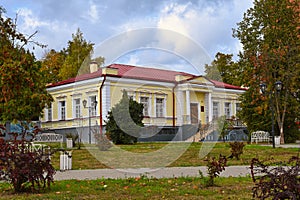 Historic building of the State Literary Museum in Oryol city