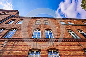 Historic building from the 19th century as part of the former barracks of the Prussian railway regiments photo