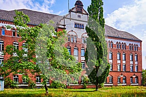 Historic building from the 19th century as part of the former barracks of the Prussian railway regiments photo