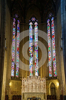 Historic buildings of Arezzo, Tuscany, Italy: cathedral interior