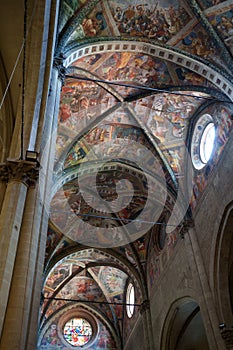 Historic buildings of Arezzo, Tuscany, Italy: cathedral interior