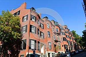 Historic Buildings on Beacon Hill, Boston, USA