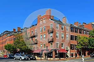 Historic Buildings on Beacon Hill, Boston, USA