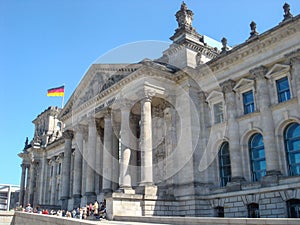 Historic buildings in Berlin: the Reichstag - The German Parliament