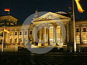 Historic buildings in Berlin: the Reichstag - The German Parliament