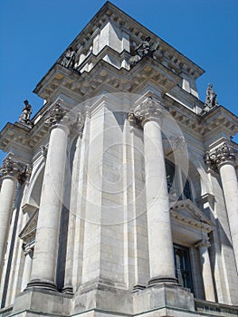 Historic buildings in Berlin: the Reichstag - The German Parliament