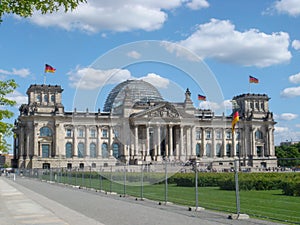 Historic buildings in Berlin: the Reichstag - The German Parliament