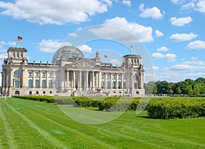 Historic buildings in Berlin: the Reichstag - The German Parliament